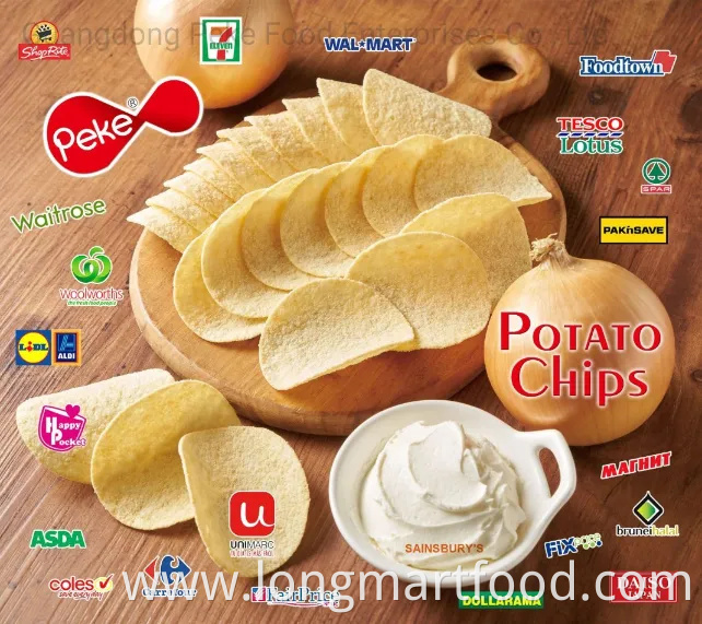 160g/130g/100g Stackable Potato Chips & Crisps Puffed Snack with Halal Food